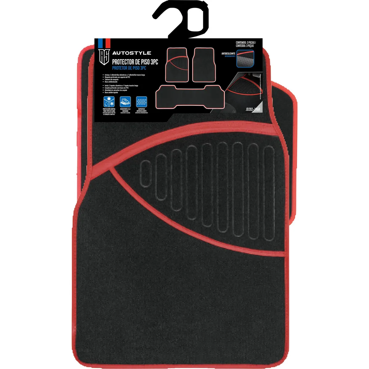 AUTOSTYLE - Cubre piso 3p negyrojo alfom