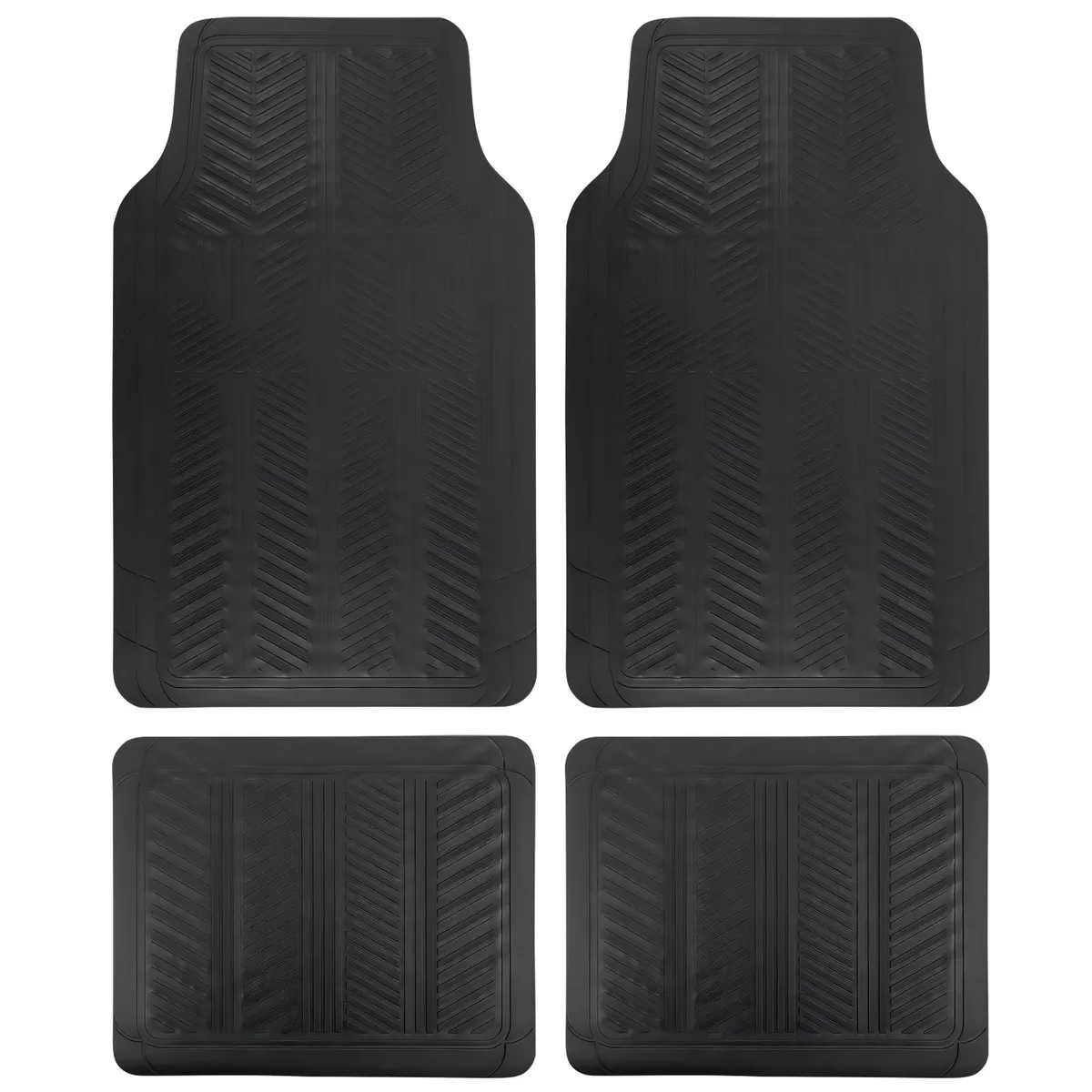 AUTOSTYLE - Cubre piso 4p negro vinilo s