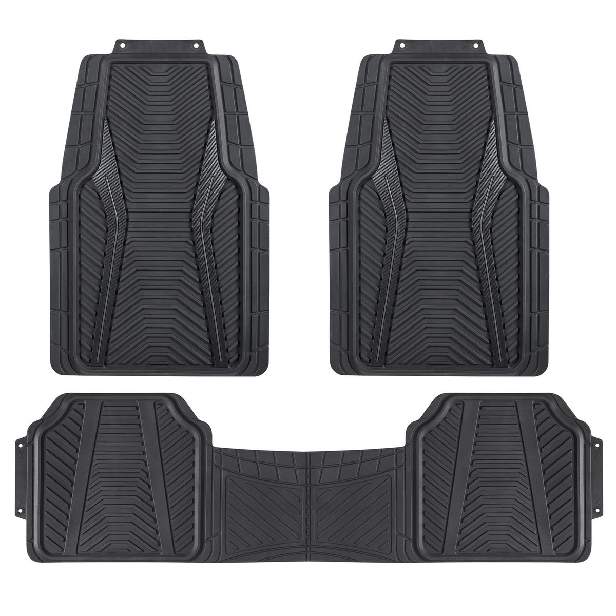 AUTOSTYLE - Cubre piso 3p negro pvc d