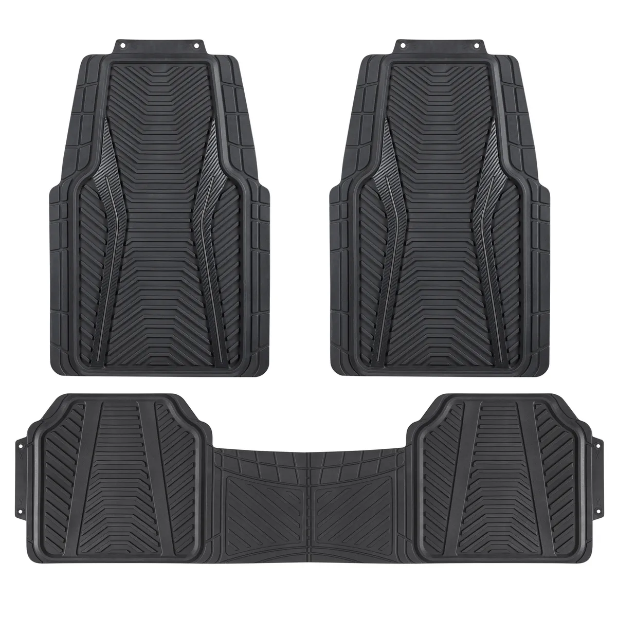 AUTOSTYLE - Cubre piso 3p negro pvc d