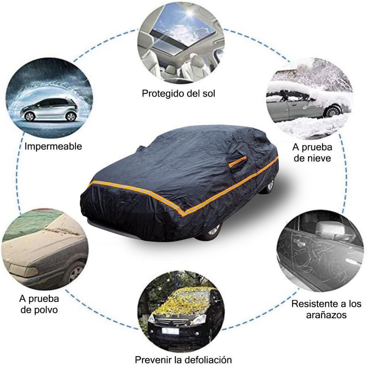 AUTOSTYLE - Cubre Auto Autostyle Poly Talla litros para Automóvil