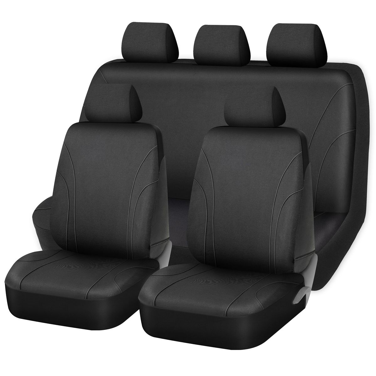 AUTOSTYLE - Cubre Asiento Autostyle Universal Negro para 9 Personas