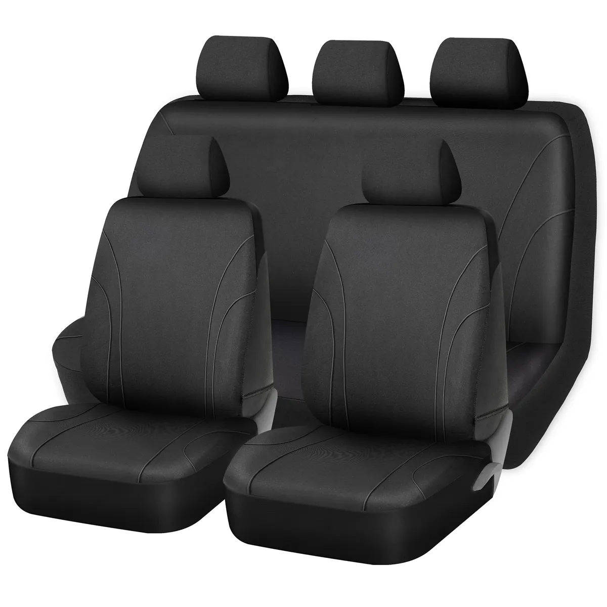 AUTOSTYLE - Cubre Asiento Autostyle Universal Negro para 9 Personas