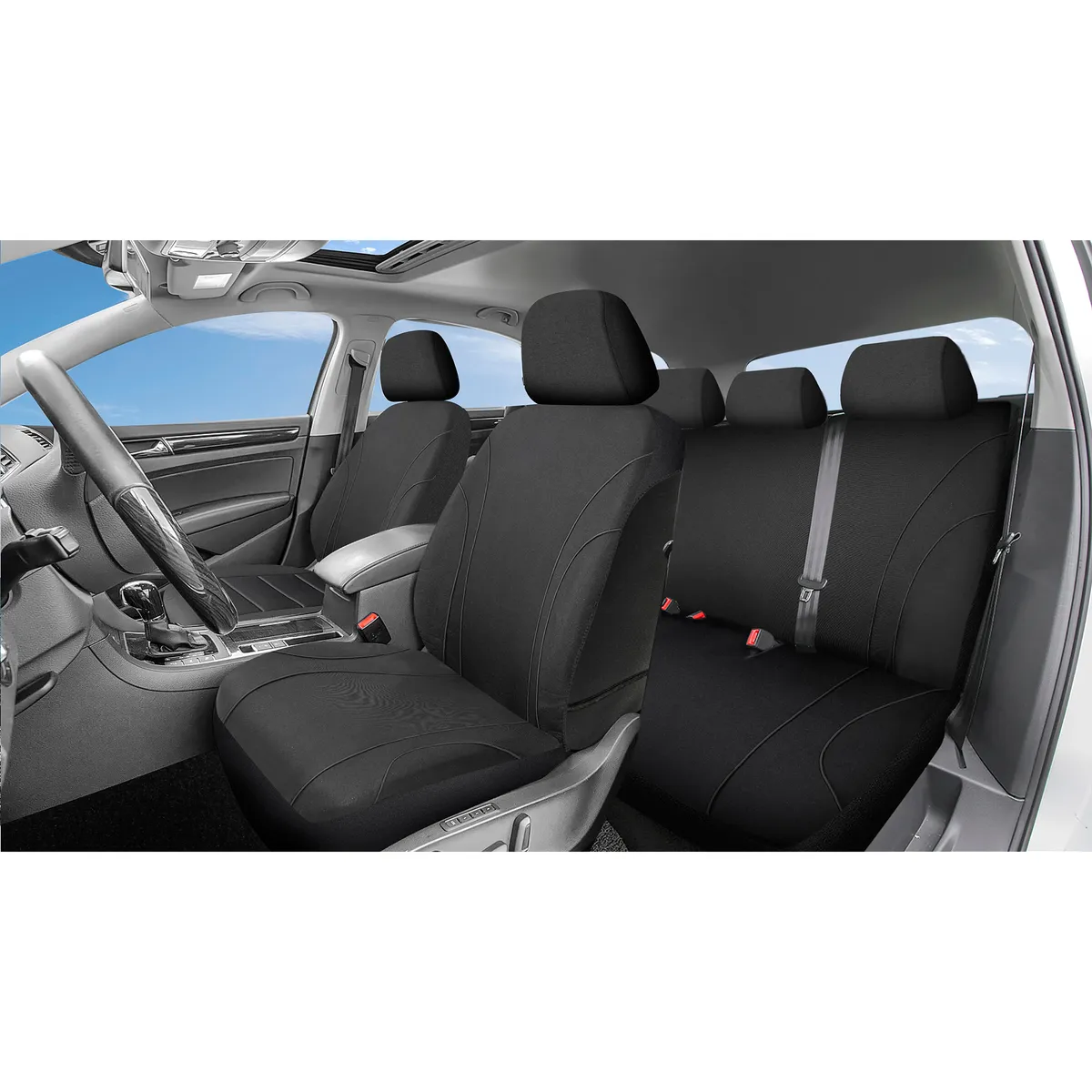 AUTOSTYLE - Cubre Asiento Autostyle Universal Negro para 9 Personas