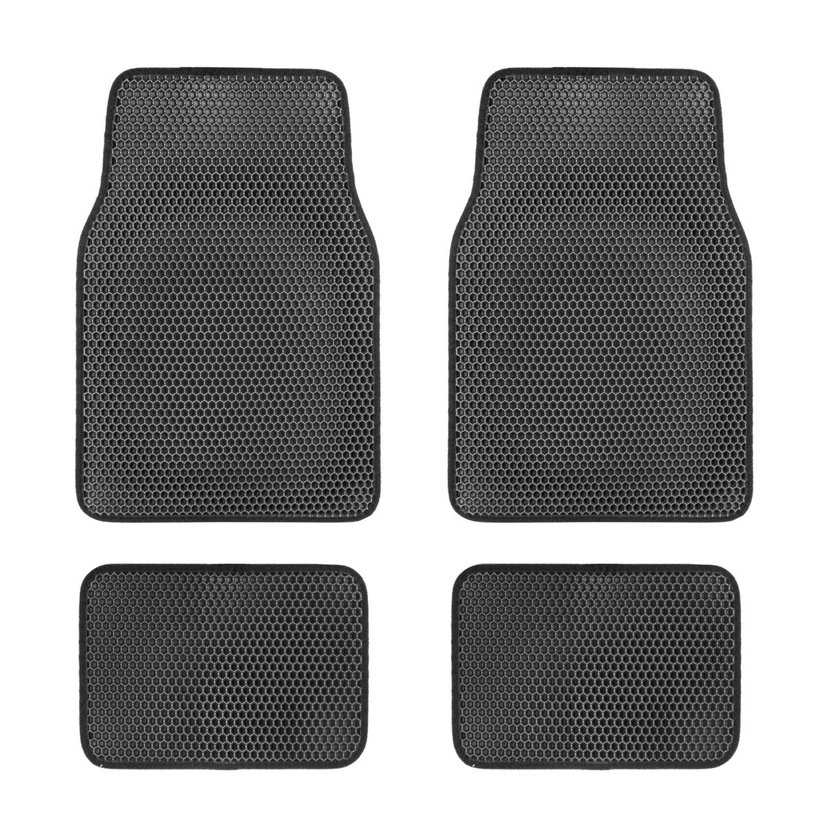 AUTOSTYLE - Cubre Piso Autostyle 4 Piezas Negro con Antideslizante