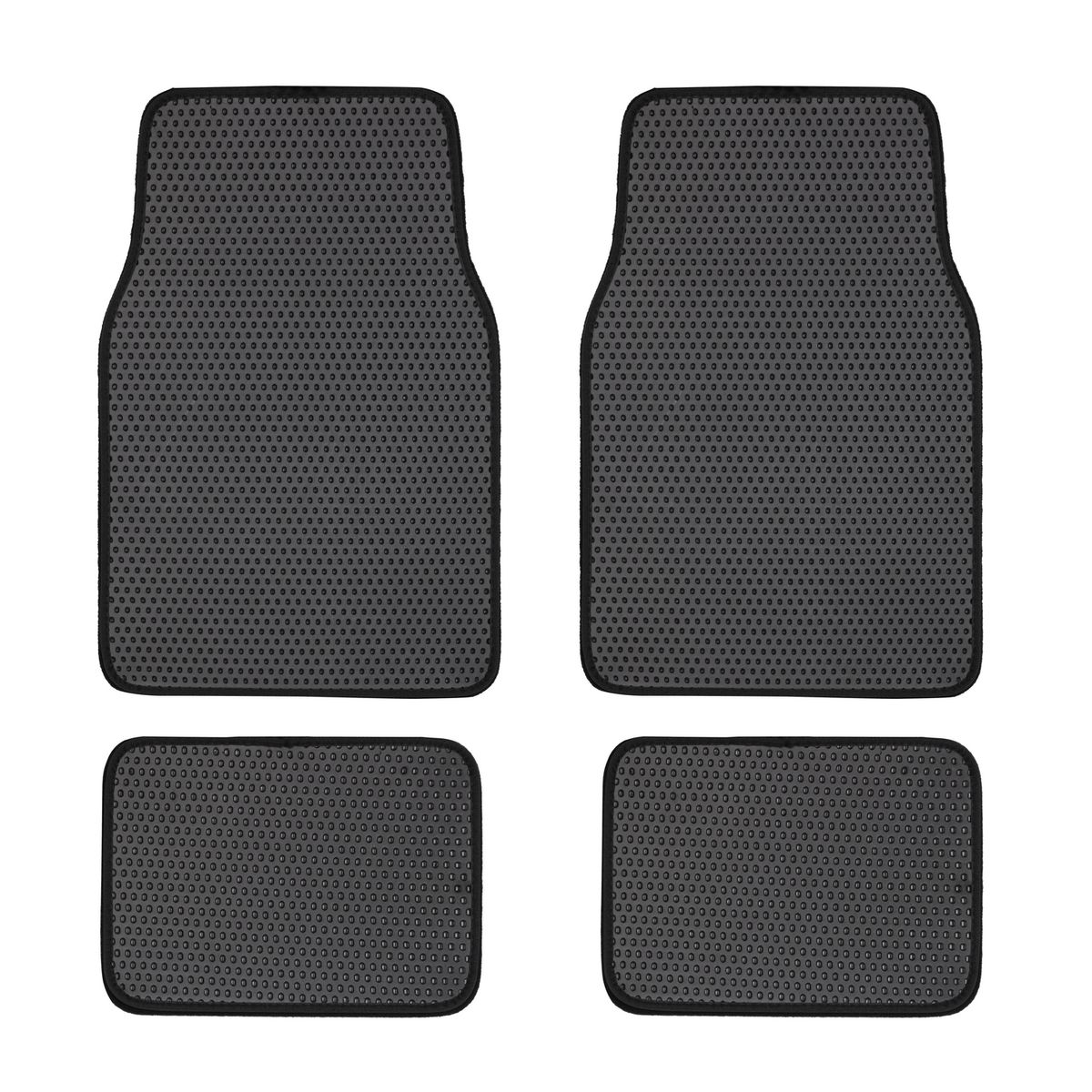 AUTOSTYLE - Cubre Piso Autostyle 4 Piezas Negro con Antideslizante