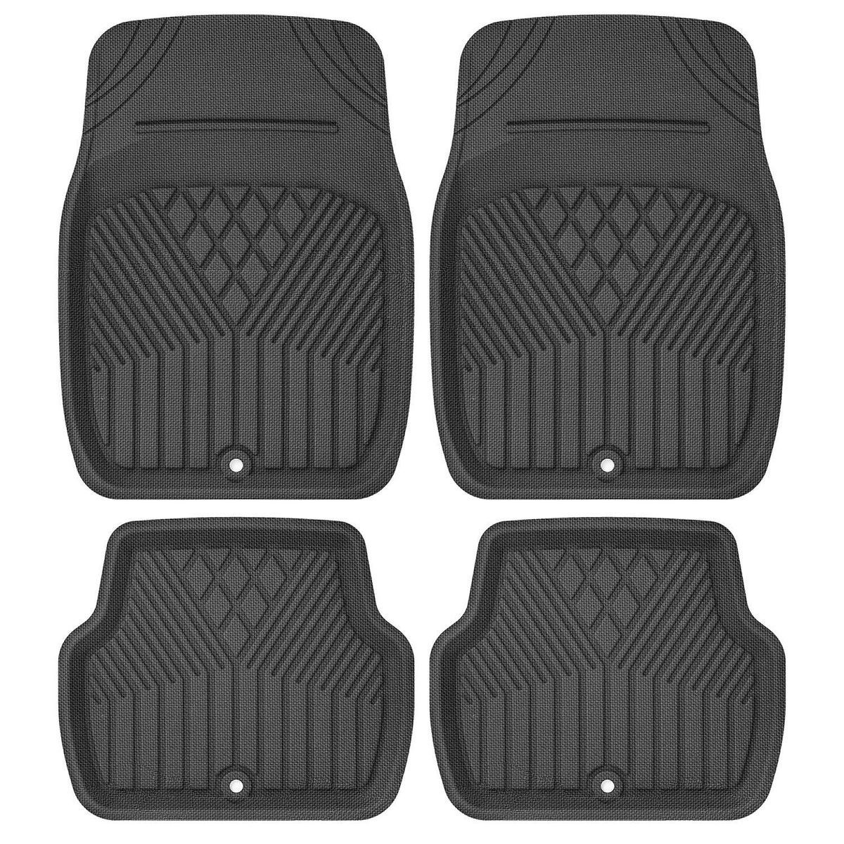 AUTOSTYLE - Cubre piso 4p negro 3ds