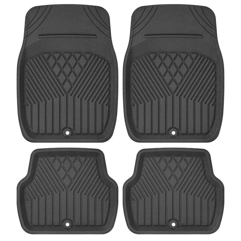 AUTOSTYLE - Cubre piso 4p negro 3ds