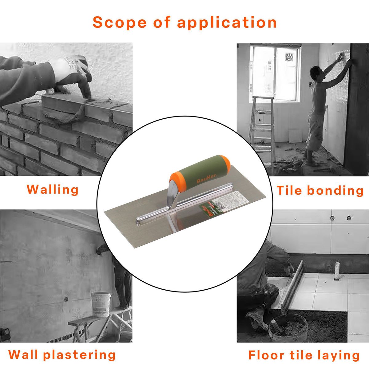 BAUKER - Llana lisa 11x4 0,5pg m/plast