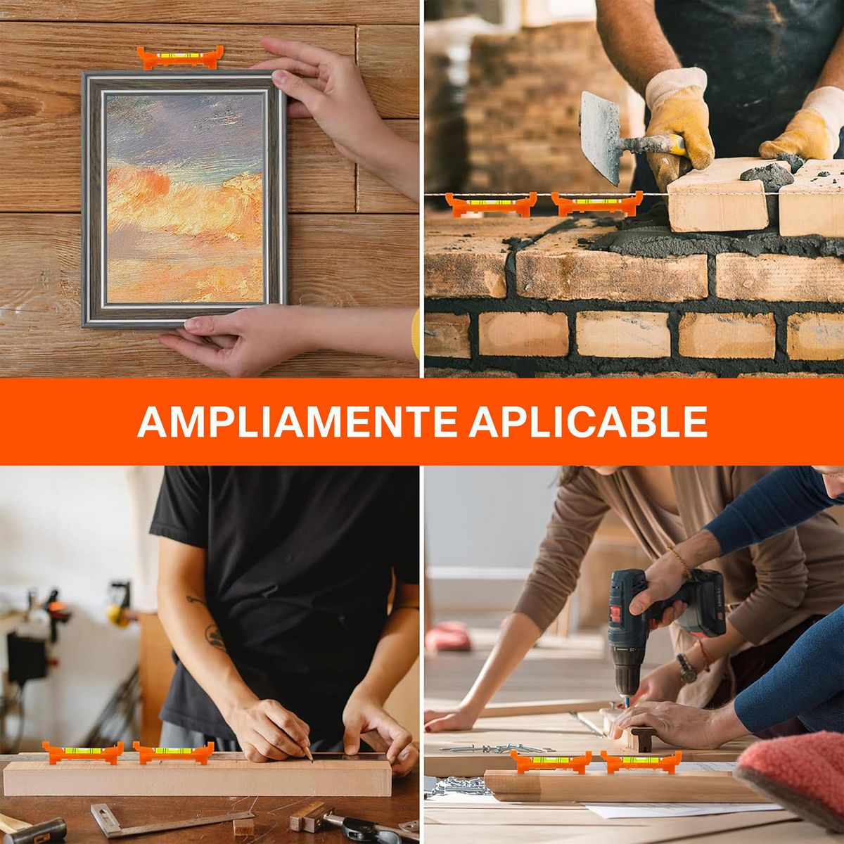 BAUKER - Nivel de linea mini 2 piezas