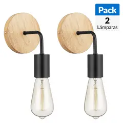 JUST HOME COLLECTION - Pack De 2 Aplique Vintage Negro