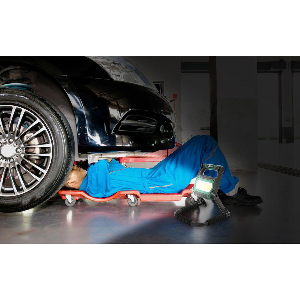 HALUX - Luz de Trabajo Recargable con USB 20 W IP 44 1400 lm Luz Fría