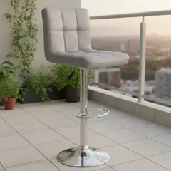 JUST HOME COLLECTION - Set 2 Sillas Bar Hemah Gris 112x47x47 cm