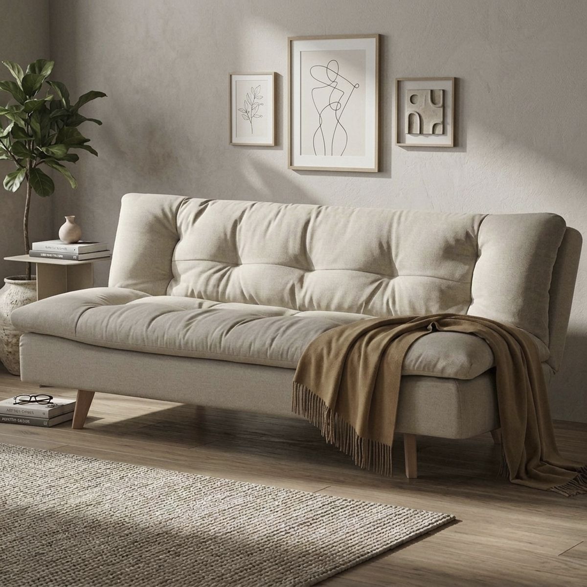 JUST HOME COLLECTION - Futón Elgin 182x91x80 cm