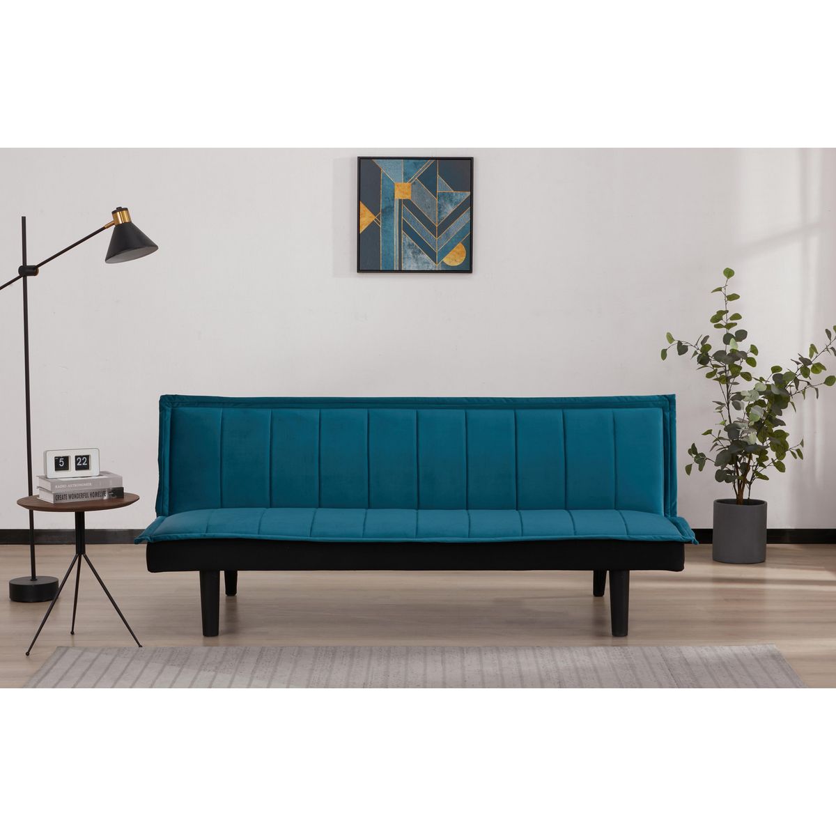 JUST HOME COLLECTION - Futón Eric Verde 186x38x71 cm