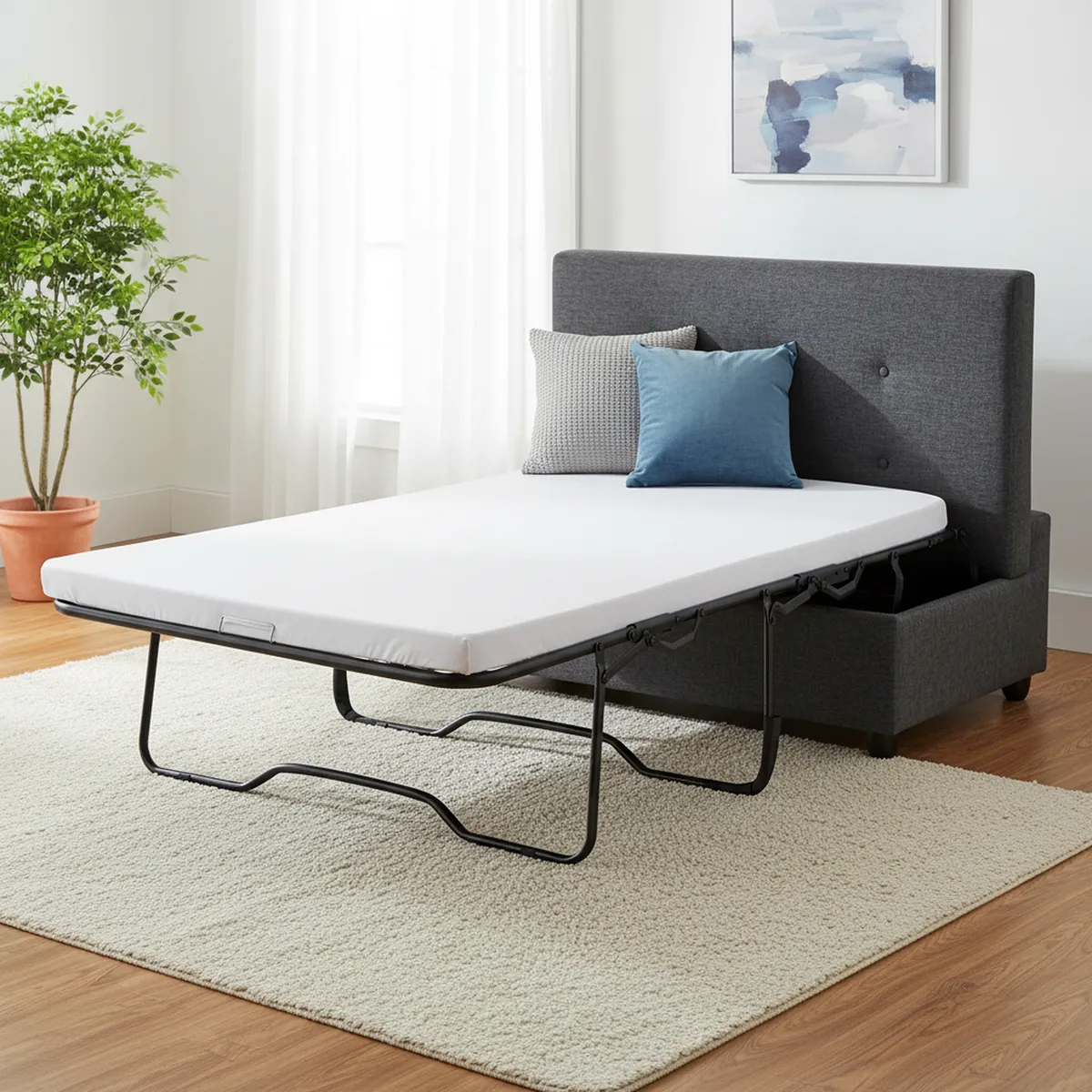 JUST HOME COLLECTION - Banqueta Cama Chaise Gris 118x77x43 cm