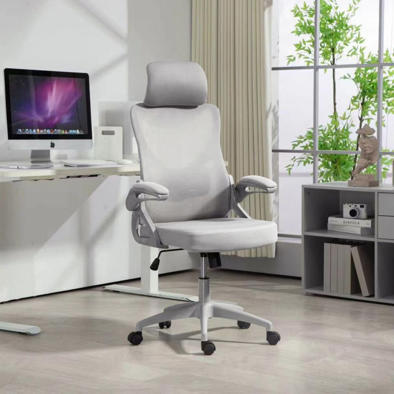 JUST HOME COLLECTION - Silla Escritorio Ergonómica Gris