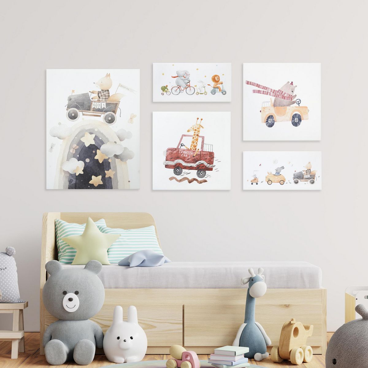 JUST HOME COLLECTION - Set 5 Canvas Kiddo 44.5x2 cm