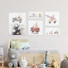 JUST HOME COLLECTION - Set 5 Canvas Kiddo 44.5x2 cm