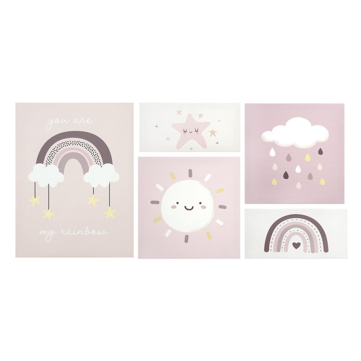 JUST HOME COLLECTION - Set 5 Canvas Girl 44.6x2 cm