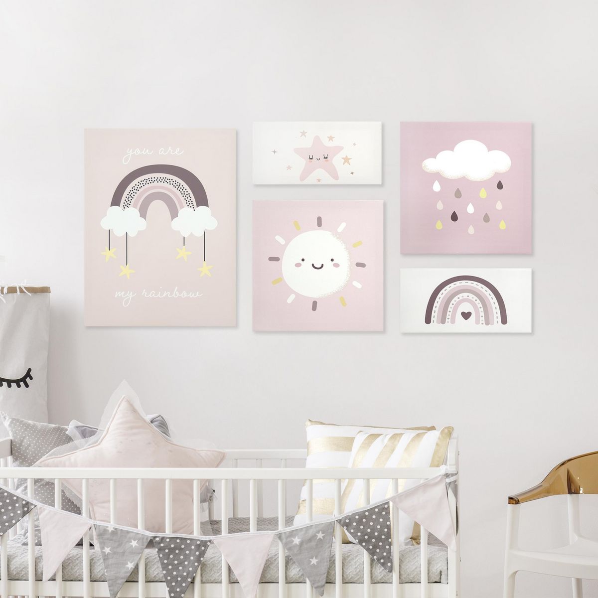 JUST HOME COLLECTION - Set 5 Canvas Girl 44.6x2 cm