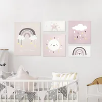 Set 5 Canvas Girl 44.6x2 cm