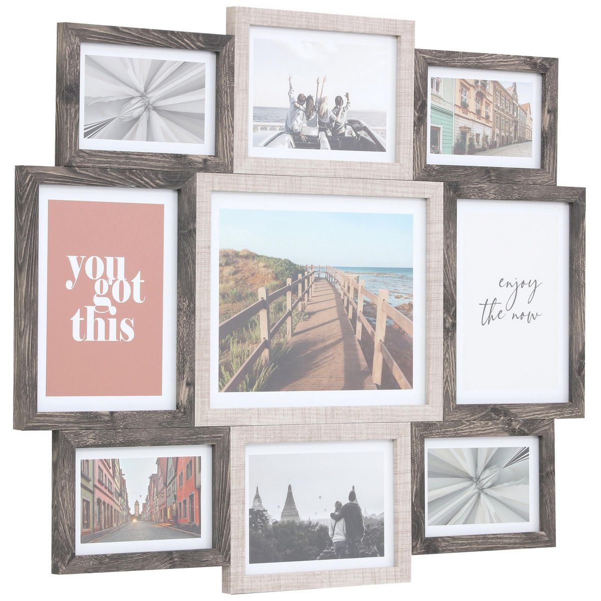 JUST HOME COLLECTION - Marco de Foto 51.7x54.7 cm Café, Beige MDF