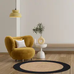 JUST HOME COLLECTION - Alfombra Sombrero 120x120 cm Natural