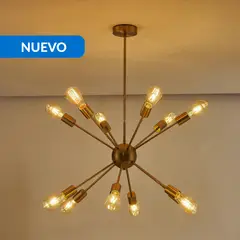 JUST HOME COLLECTION - Lámpara Colgante Metal Amarillo