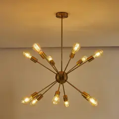 JUST HOME COLLECTION - Lámpara Colgante Metal Amarillo