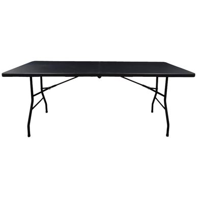 Mesa plegable 180 cm negra