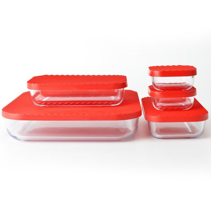 JUST HOME COLLECTION - Set 5 Contenedores Vidrio