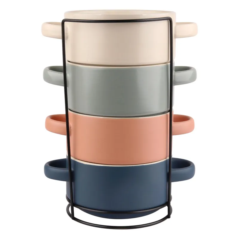 JUST HOME COLLECTION - Set de Bowls Just Home Collection Multicolor 750 ml 4 Unidades