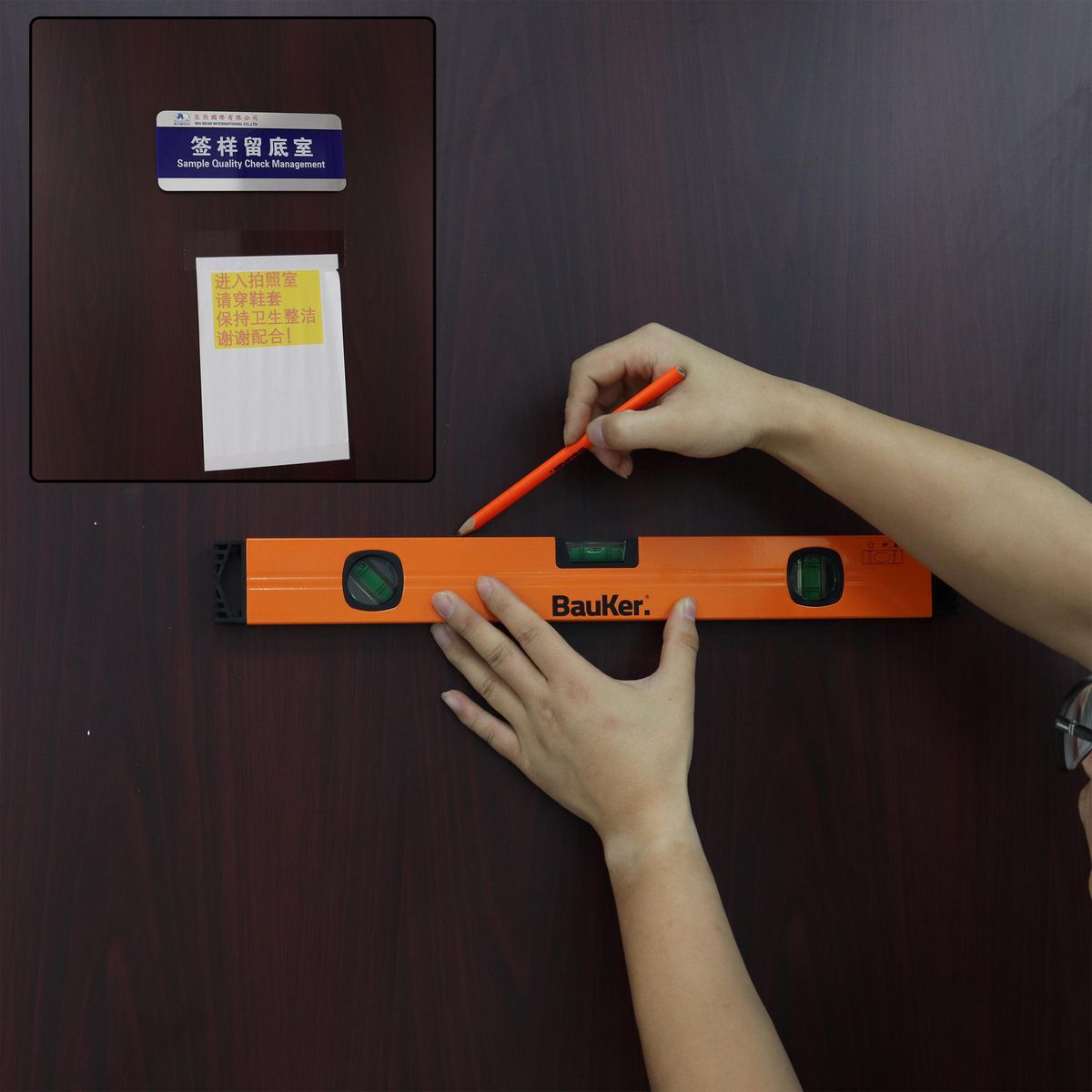 BAUKER - Nivel de aluminio 18"