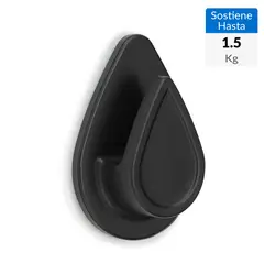 INOFIX - Colgador adhesivo Gota negro