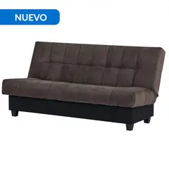 JUST HOME COLLECTION - Futón Aurora con almacenamiento café 186x92x92 cm