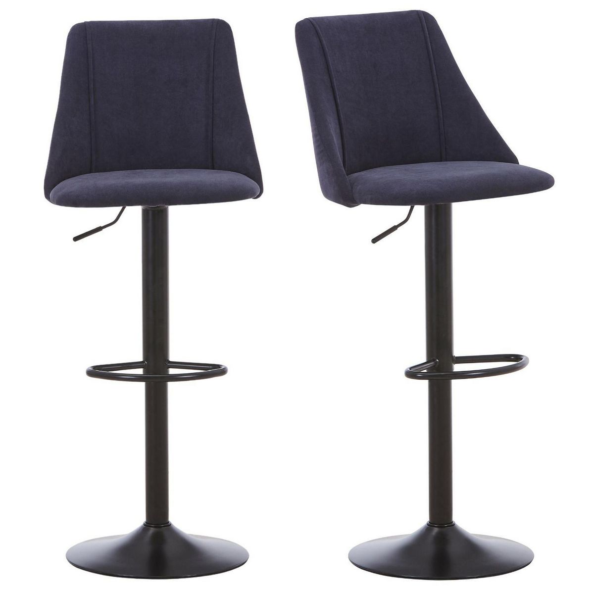 JUST HOME COLLECTION - Set 2 Sillas Bar Binger Azul 106x46.5x50.5 cm