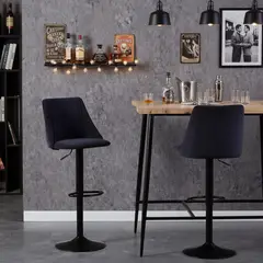 JUST HOME COLLECTION - Set 2 Sillas Bar Binger Azul 106x46.5x50.5 cm