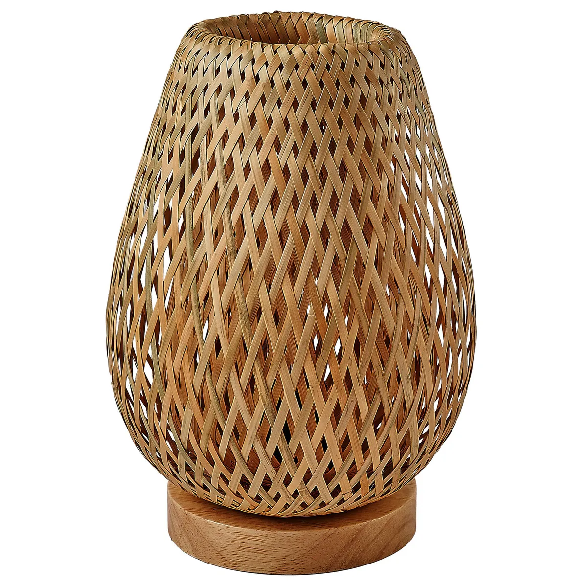 JUST HOME COLLECTION - Lámpara Mesa Camille Amarillo 20x28 cm