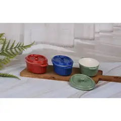 JUST HOME COLLECTION - Bowl Reflactario Cerámica Ovalado