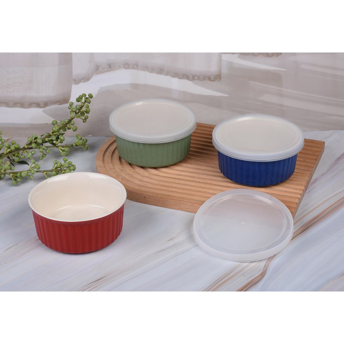JUST HOME COLLECTION - Bowl Refractario Just Home Collection Con Tapa 420 Ml