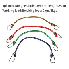 AUTOSTYLE - Bungees 4 piezas 25 cm