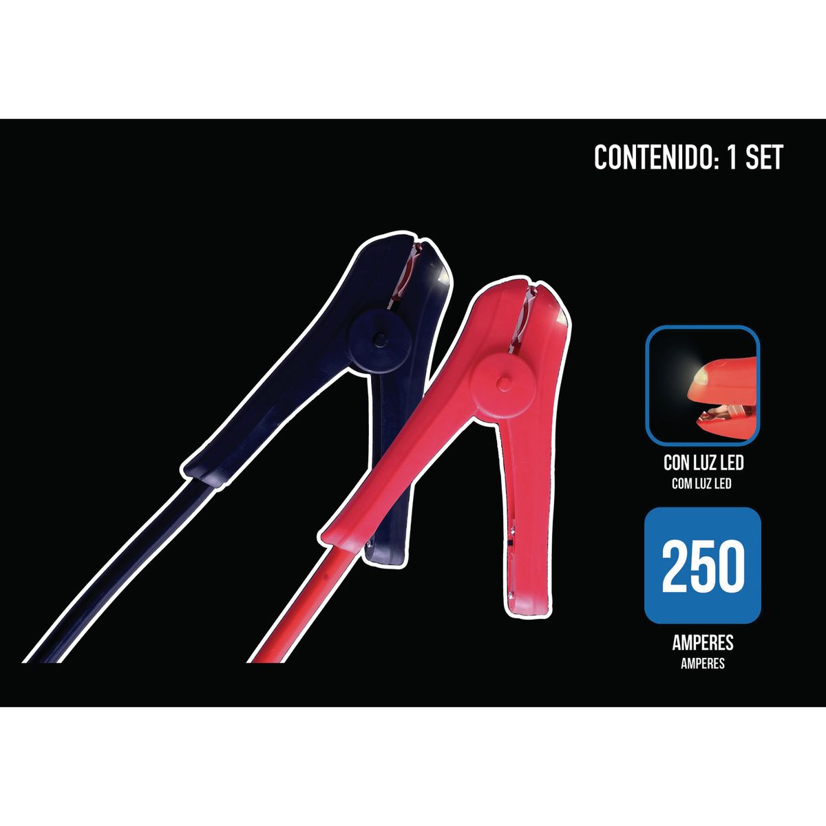 AUTOSTYLE - Cable Refuerzo Batería Automotriz 250A 2. 5 Metros