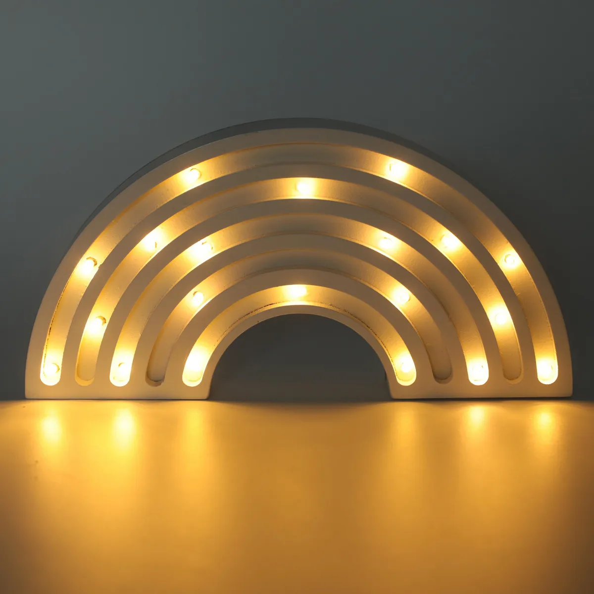 JUST HOME COLLECTION - Lámpara Mesa Arcoiris Multicolor 3x12.5 cm