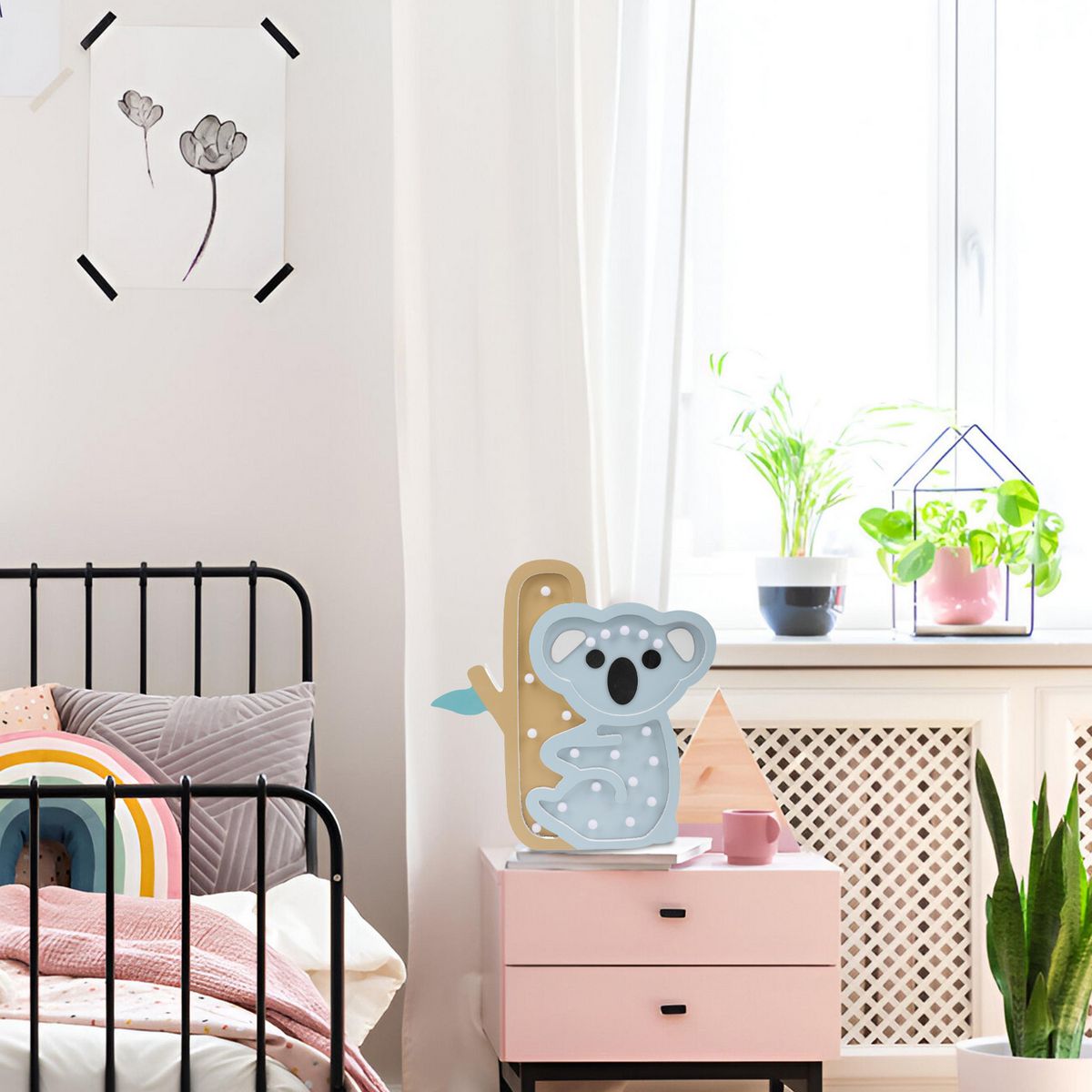 JUST HOME COLLECTION - Lámpara Mesa Koala Multicolor 3x29.5 cm