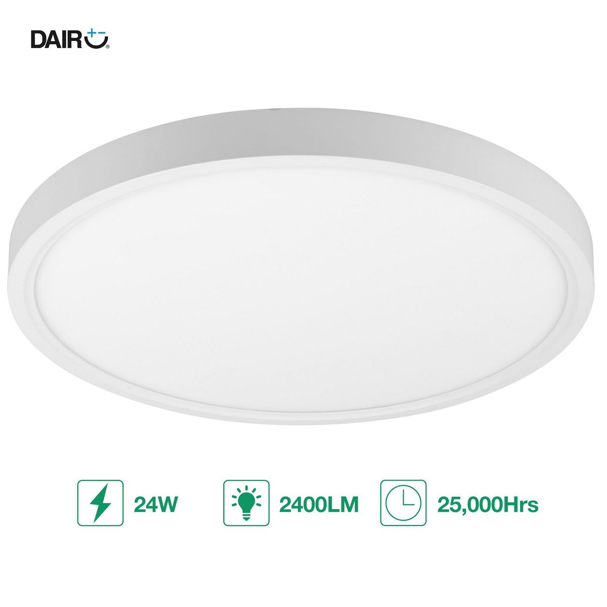 JUST HOME COLLECTION - Plafón Led Super Slim Luz Cálida