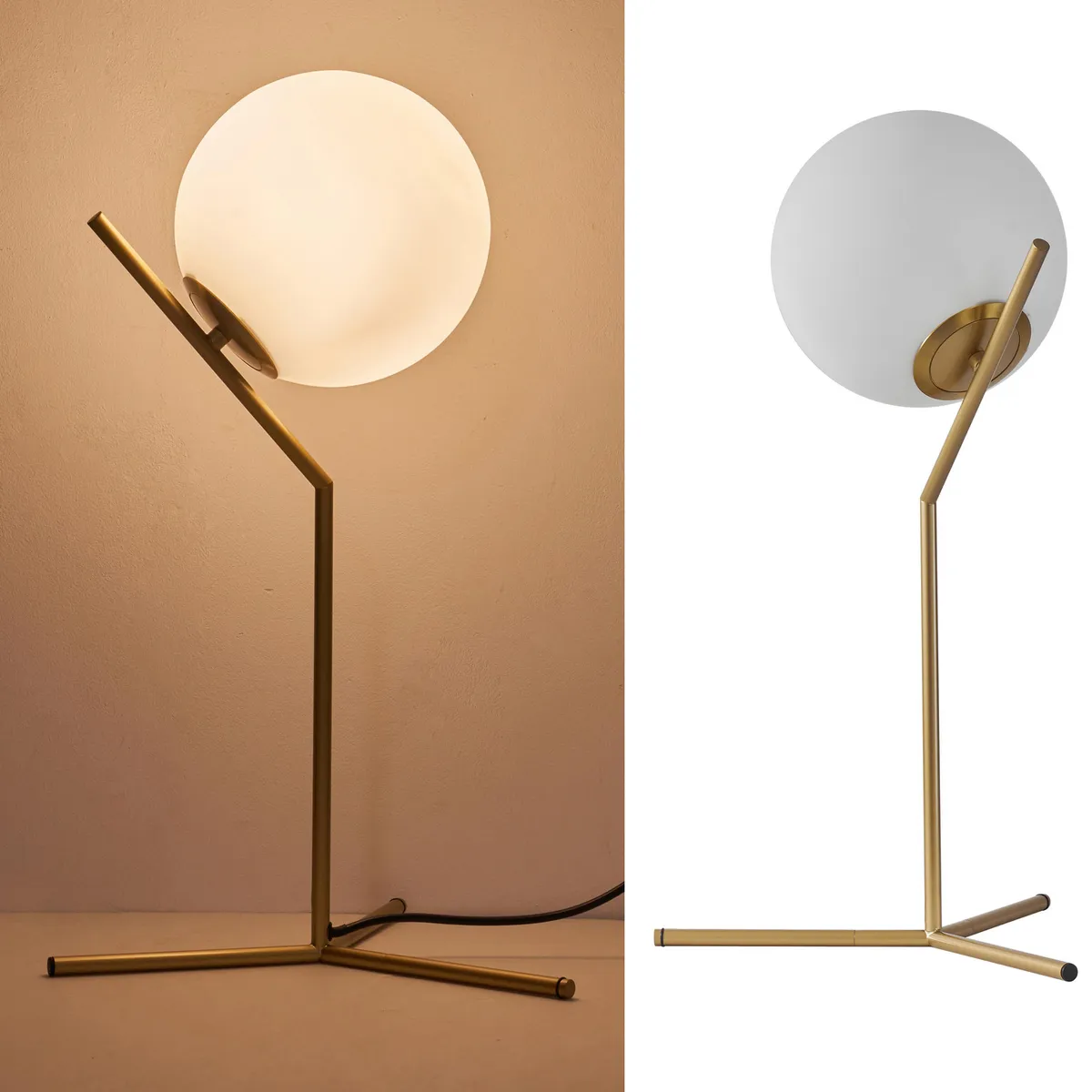 JUST HOME COLLECTION - Lámpara Mesa Bellevie Amarillo 37x56 cm