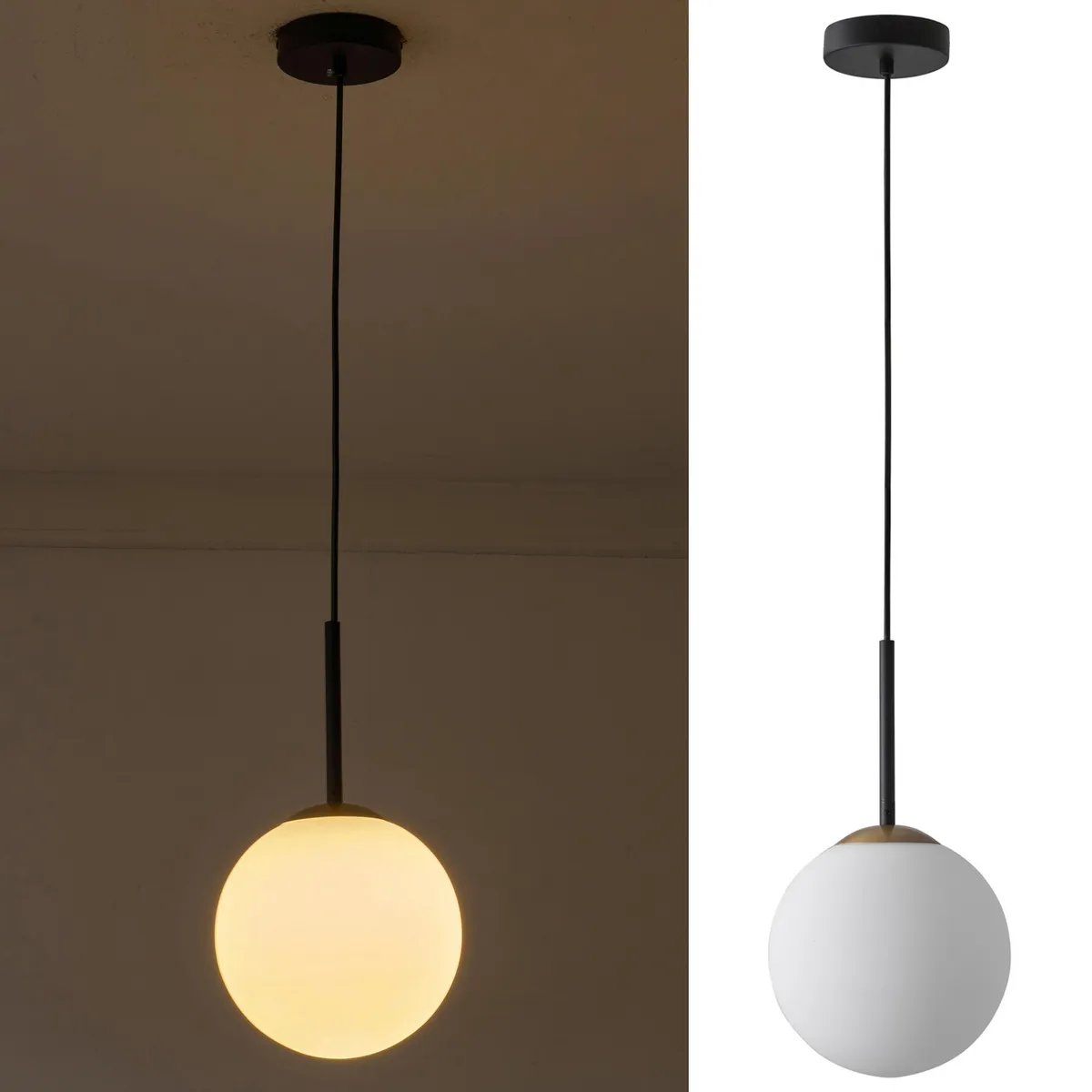 JUST HOME COLLECTION - Lámpara Colgante Metal Negro