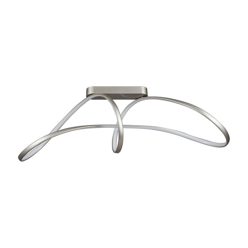 JUST HOME COLLECTION - Lámpara Techo Metal Gris/Plata 92 cm