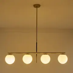 JUST HOME COLLECTION - Lámpara Colgante Bellevie 4 Luces E27 Dorado
